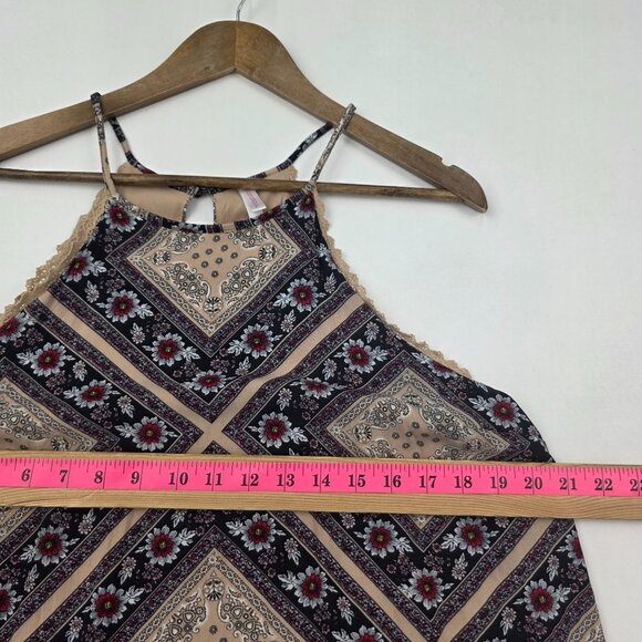 Xhilaration Womens XXL Boho Floral Print Sleeveless Halter Mini Dress 2XL - Picture 13 of 14